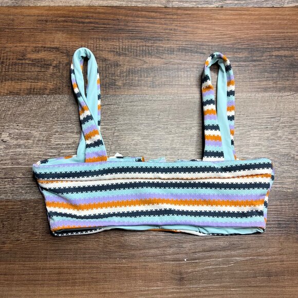 L*Space Lee Lee Bralette Bikini Top Size S Over The Moon Stripe NWT - Picture 8 of 9